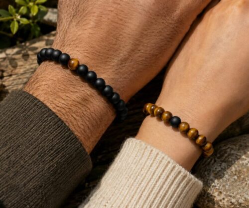 Alternative view of Mei's Everest Couple with Claws | armband | Edelsteen