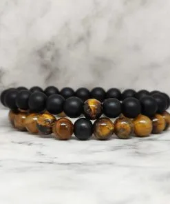 Alternative view of Mei's Everest set | Couple with Claws | Edelsteen | bruin - zwart