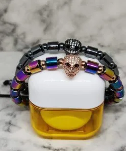 Alternative view of Mei's Everest set | The Couple of Steel | Edelsteen | grijs - regenboog