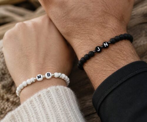 Alternative view of Mei’s Handmade Initials Bracelet | armband | Edelsteen