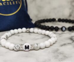 Initial Bracelets 2 scaled e1590403507523 Mei's Handmade Initial Bracelets | armband | Edelsteen Initial Bracelets 2 scaled e1590403507523