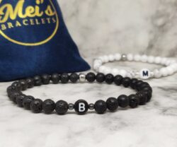 Initial Bracelets 3 scaled e1590403427169 Mei's Handmade Initial Bracelets | armband | Edelsteen Initial Bracelets 3 scaled e1590403427169