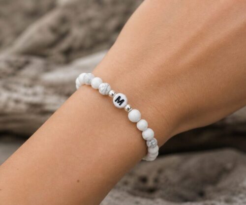 Alternative view of Mei’s Handmade Initial Bracelet | armband | Edelsteen