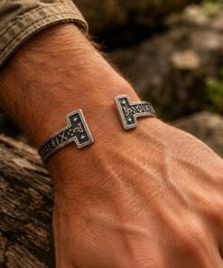 Alternative view of Mei's Viking Old Runes | armband | Stainless Steel