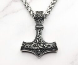Viking with Hammer Mei's Jewellery Mei's Viking Viking with Hammer | ketting | Stainless Steel