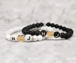 Mei’s Handmade Love Initials Bracelet | armband | Edelsteen