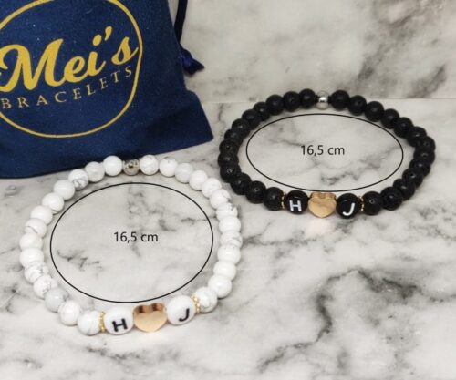 Love Initials Bracelet 8 scaled e1590405709848 Mei’s Handmade Love Initials Bracelet | armband | Edelsteen Love Initials Bracelet 8 scaled e1590405709848