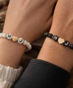 Alternative view of Mei’s Handmade Love Initials Bracelet | armband | Edelsteen