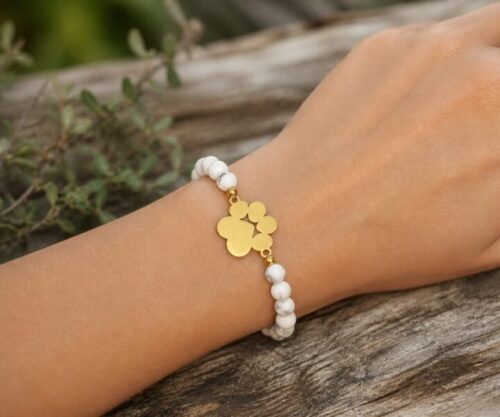 Alternative view of Mei's Handmade Paw with You | armband | Edelsteen