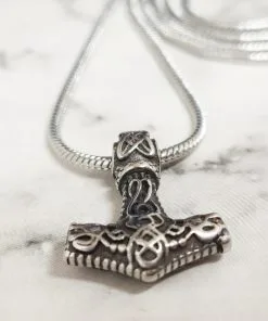 Alternative view of Mei's Viking Tiny Hammer | ketting | Stainless Steel