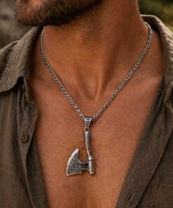 Alternative view of Mei's Viking Viking with Axe | ketting | Stainless Steel