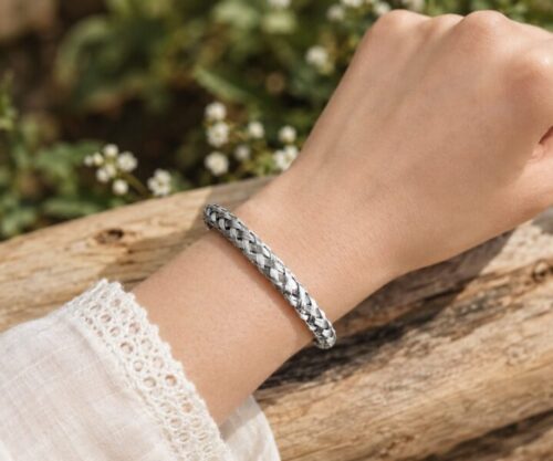 Alternative view of Mei's Muse Lucky Wires | armband | Stainless Steel