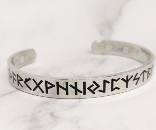 Script of Runes 4 scaled e1601981219912 Mei's Viking Script of Runes | armband | Stainless Steel Script of Runes 4 scaled e1601981219912