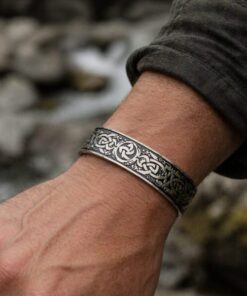 Alternative view of Mei's Viking Viking with Knots | armband | Stainless Steel