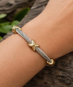 Alternative view of Mei's Muse Infinity Bangle | armband | Stainless Steel