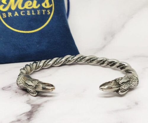 Nordic Raven 2 scaled e1607090747739 Mei's Viking Nordic Raven | armband | Stainless Steel Mei’s Viking Nordic Raven armband van stainless steel