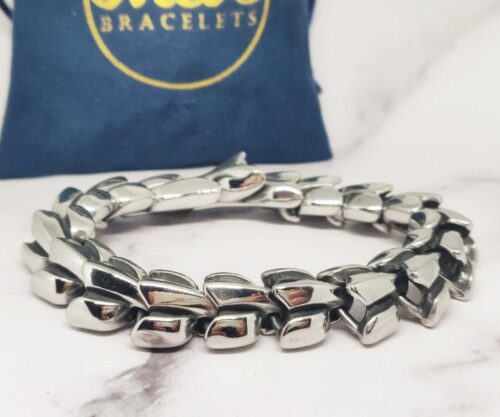 Dragon Bones 4 scaled e1609775987132 Mei's Viking Dragon Bones | armband | Stainless Steel Dragon Bones 4 scaled e1609775987132