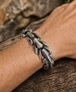 Alternative view of Mei's Viking Dragon Bones | armband | Stainless Steel