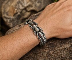 Alternative view of Mei's Viking Dragon Bones | armband | Stainless Steel