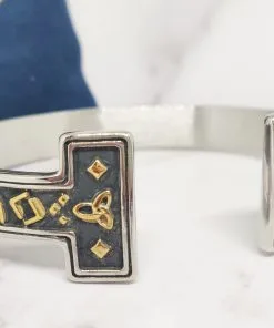 Alternative view of Mei's Viking Gold Runes | armband | Stainless Steel