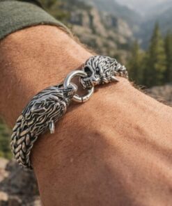 Alternative view of Mei's Viking The Wolves | armband | Stainless Steel