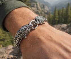 Alternative view of Mei's Viking The Wolves | armband | Stainless Steel