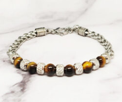 Mei's Everest Tiger Stones | armband | Stainless Steel