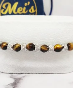 Alternative view of Mei's Everest Tiger Stones | armband | Stainless Steel