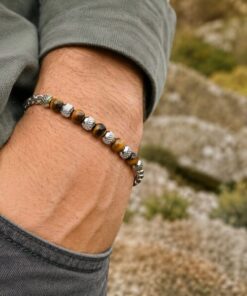 Alternative view of Mei's Everest Tiger Stones | armband | Stainless Steel
