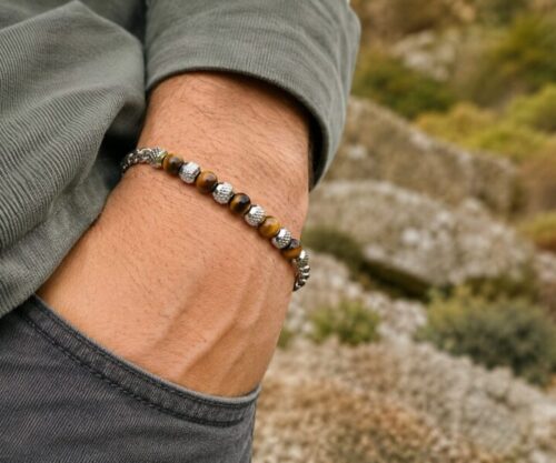 Alternative view of Mei's Everest Tiger Stones | armband | Stainless Steel