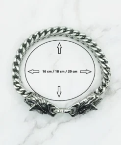 Alternative view of Mei's Viking The Wolves | armband | Stainless Steel