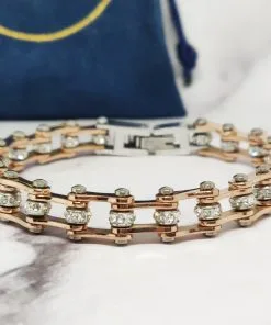 Alternative view of Mei's Muse Biker Chain | armband | Stainless Steel