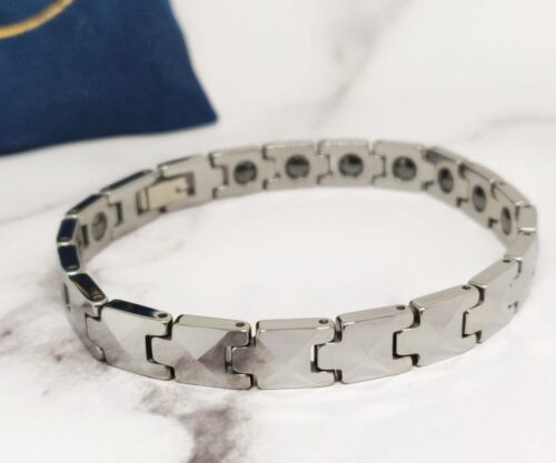 Geo Chain 10 scaled e1614083423960 Mei's Muse Geo Chain | armband | Tungsten Geo Chain 10 scaled e1614083423960