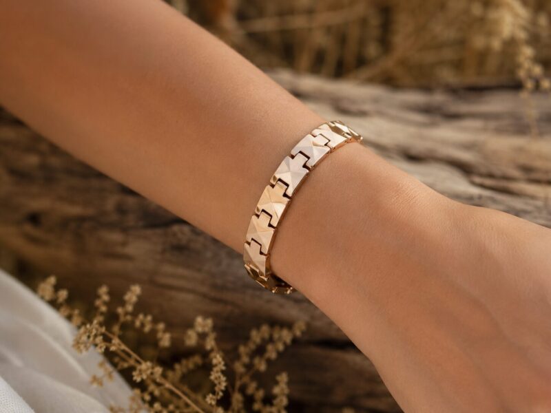 Geo Chain R sierfoto Mei's Muse Geo Chain | armband | Tungsten Mei's Muse Geo Chain | armband | Tungsten - Afbeelding 2