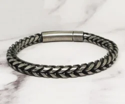 Mei's Muse Tough Biker | armband | Stainless Steel
