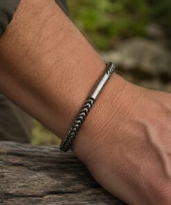 Alternative view of Mei's Muse Tough Biker | armband | Stainless Steel