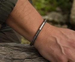 Alternative view of Mei's Muse Tough Biker | armband | Stainless Steel