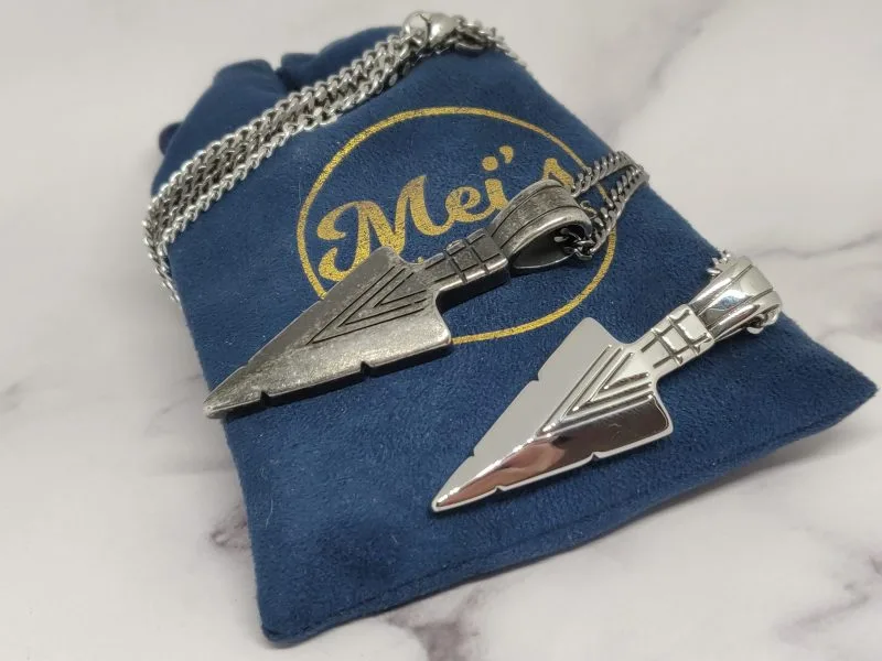 Mei's Viking Viking with Spear | ketting | Stainless Steel - Afbeelding 11