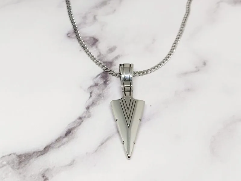Mei's Viking Viking with Spear | ketting | Stainless Steel - Afbeelding 3