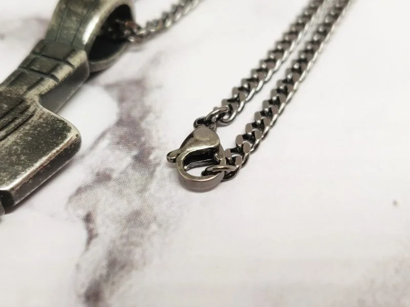 Mei's Viking Viking with Spear | ketting | Stainless Steel - Afbeelding 5