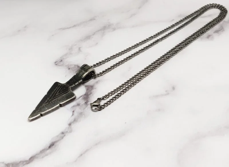 Mei's Viking Viking with Spear | ketting | Stainless Steel - Afbeelding 7