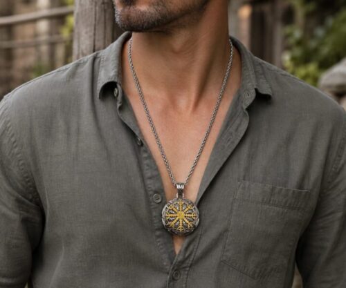 Alternative view of Mei's Viking Amulet of Change | ketting | Stainless Steel