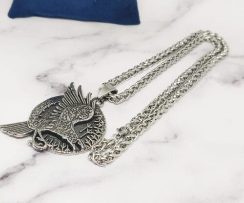 Raven Amulet 9 scaled e1619606704494 Mei's Viking Raven Amulet | ketting | Stainless Steel Raven Amulet 9 scaled e1619606704494