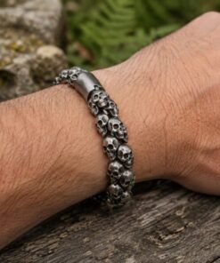 Alternative view of Mei's Muse The Skulls | armband | Stainless Steel