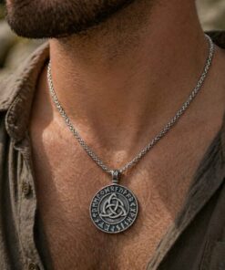 Alternative view of Mei's Viking The Trinity | ketting | Stainless Steel