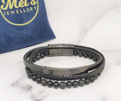 Onyx Leather 8 scaled Mei's Hide Onyx Leather | armband | Leer Onyx Leather 8 scaled