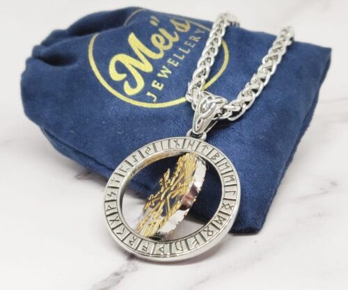 Spinning Amulet 3 scaled e1622027360220 Mei's Viking Spinning Amulet | ketting | Stainless Steel Spinning Amulet 3 scaled e1622027360220
