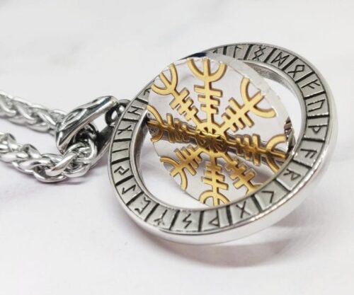Spinning Amulet 6 scaled e1622027385456 Mei's Viking Spinning Amulet | ketting | Stainless Steel Spinning Amulet 6 scaled e1622027385456
