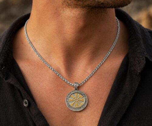 Alternative view of Mei's Viking Spinning Amulet | ketting | Stainless Steel