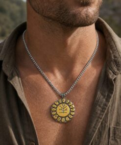 Alternative view of Mei's Viking Tree of Life | ketting | Stainless Steel